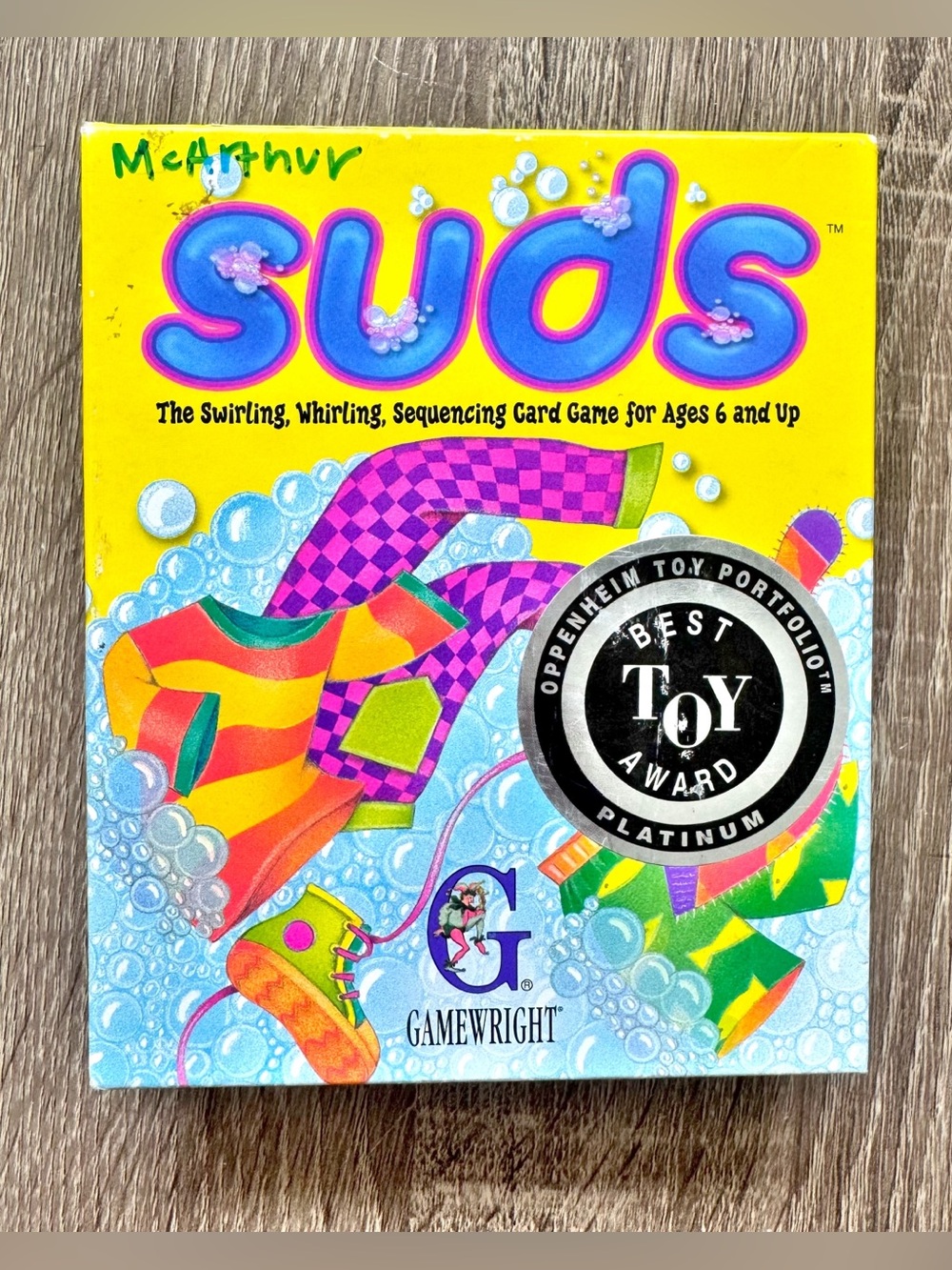 Gamewright Suds Card Game Vintage Complete